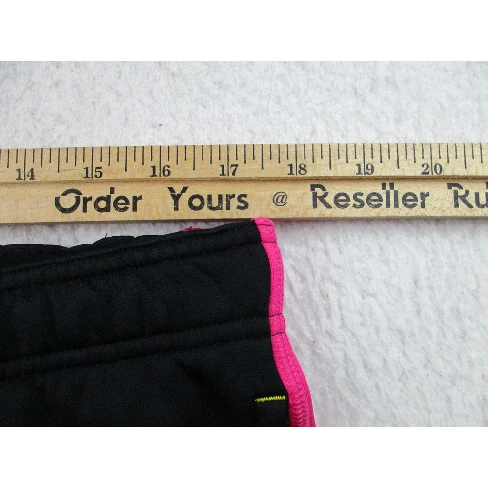 Nike Sweat Pants Womens M Livestrong Black Pink Therma-Fit Fleece Running Active